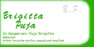 brigitta puja business card